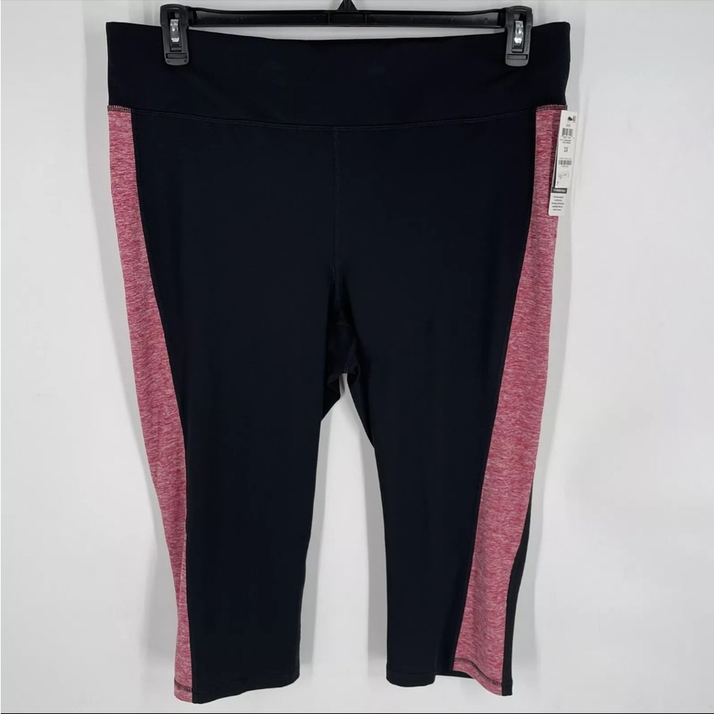 Ideology Womens Pink Flex Stretch Yoga Leggings Plus Size 3X NEW